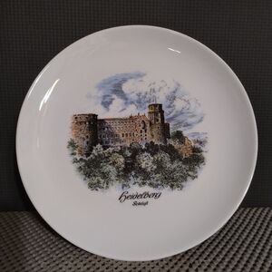 Vintage AK Kaiser German Heidelberg Porcelain Wall Hanging Plate